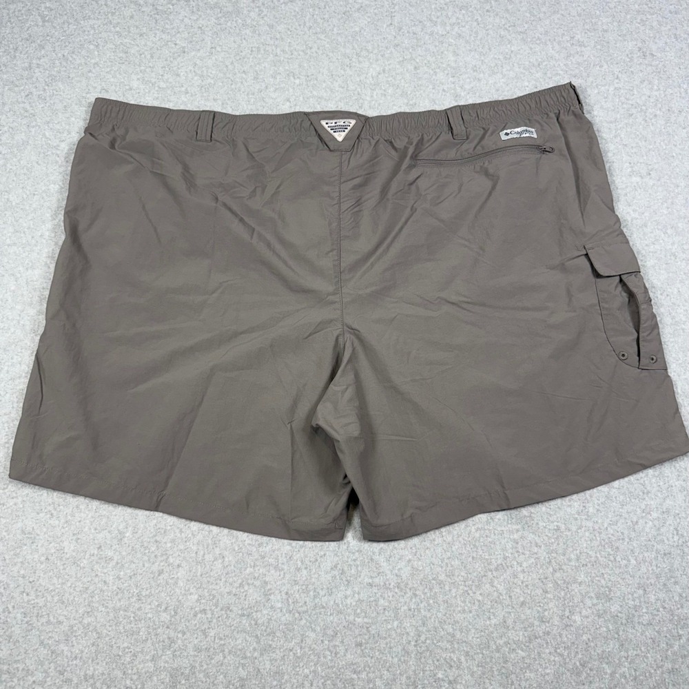 Columbia PFG Bahama II Shorts Mens 5X 8 Inseam Fossil Gray UPF 50 Fish XS - Picture 8 of 9